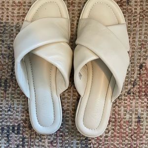 J crew ivory slides